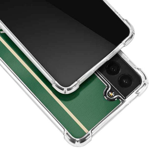 NBA Milwaukee Bucks Jersey Galaxy S21 FE Clear Case
